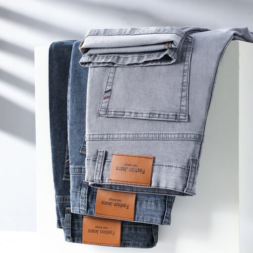Straight Slim Casual Jeans Men – Bild 9