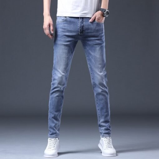 High End Blau Jeans Männer Sommer – Bild 5