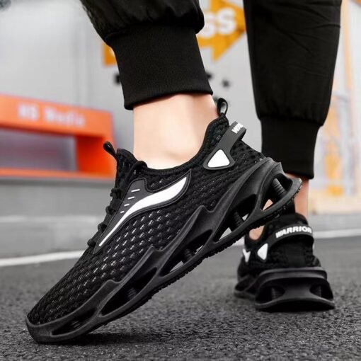 Men's Lace-up Sneakers Mesh Sports Shoes Fashion Hollow-sole Low Top Running Shoes – Bild 2