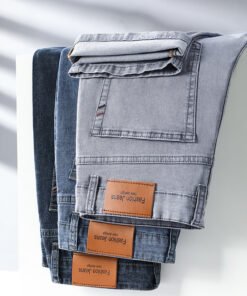 Straight Slim Casual Jeans Men