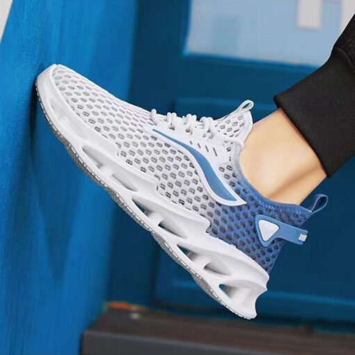 Men's Lace-up Sneakers Mesh Sports Shoes Fashion Hollow-sole Low Top Running Shoes – Bild 10