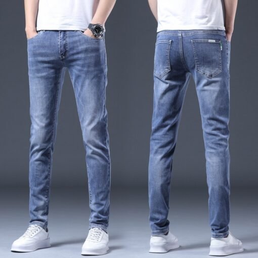 High End Blau Jeans Männer Sommer – Bild 2