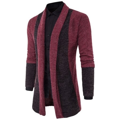 Cardigan Sweater Mens Casual Coat Knitwear Coat Men Clothing – Bild 2