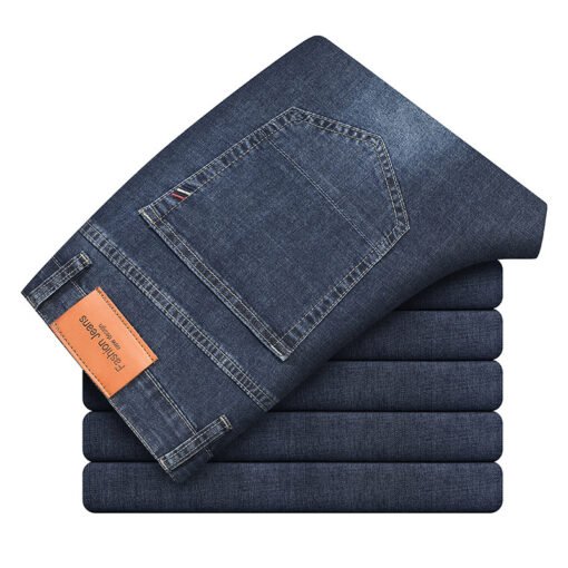Straight Slim Casual Jeans Men – Bild 2