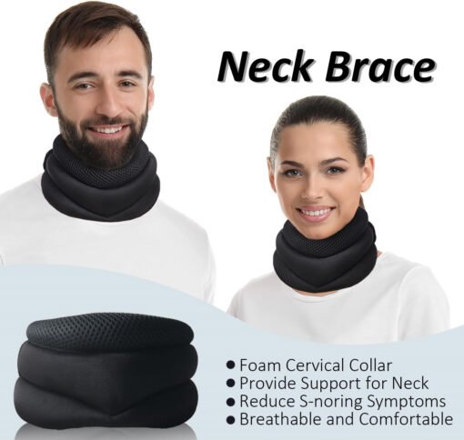 Upgraded Neck Brace Foam Cervical Collar For Pain Relief And Pressure In Spine Adjustable Neck Support – Bild 9