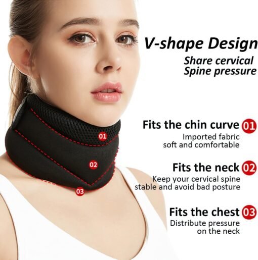 Upgraded Neck Brace Foam Cervical Collar For Pain Relief And Pressure In Spine Adjustable Neck Support – Bild 6